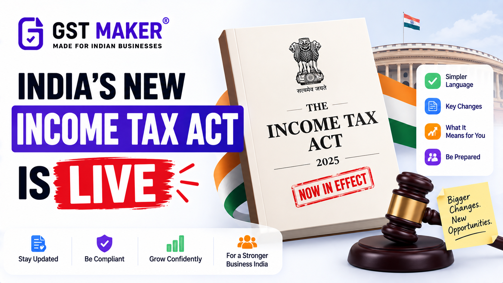 India's New Income Tax Act Is Live. Here's What Actually Changed for Freelancers and Small Businesses.