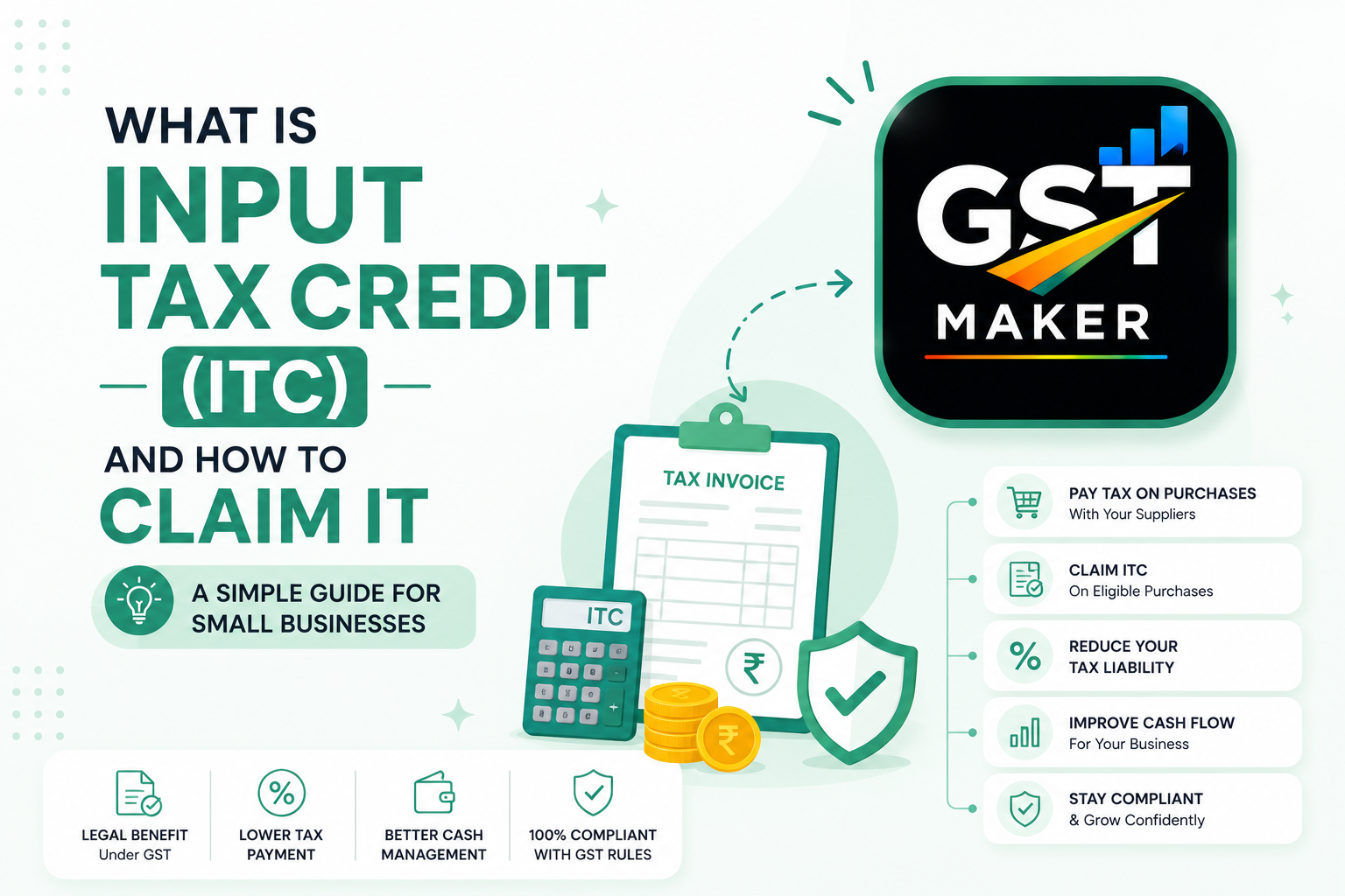 What is Input Tax Credit (ITC) and How to Claim It — A Simple Guide for Small Businesses