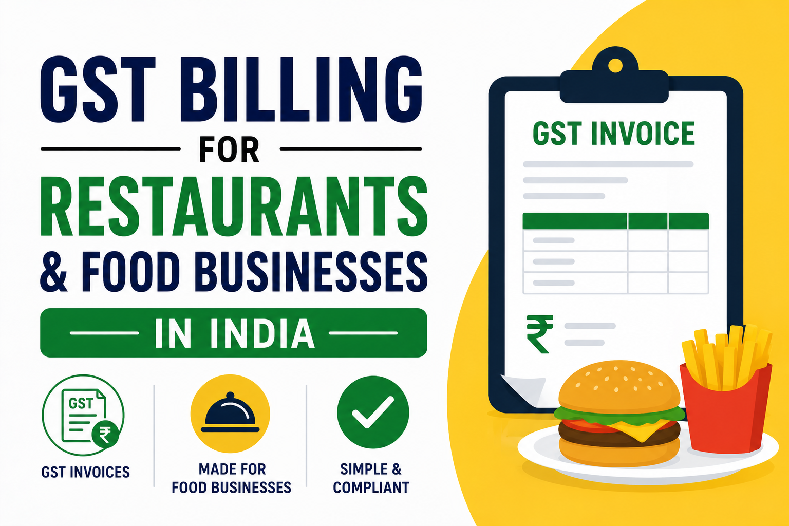 GST Billing for Restaurants and Food Businesses in India — Complete Guide