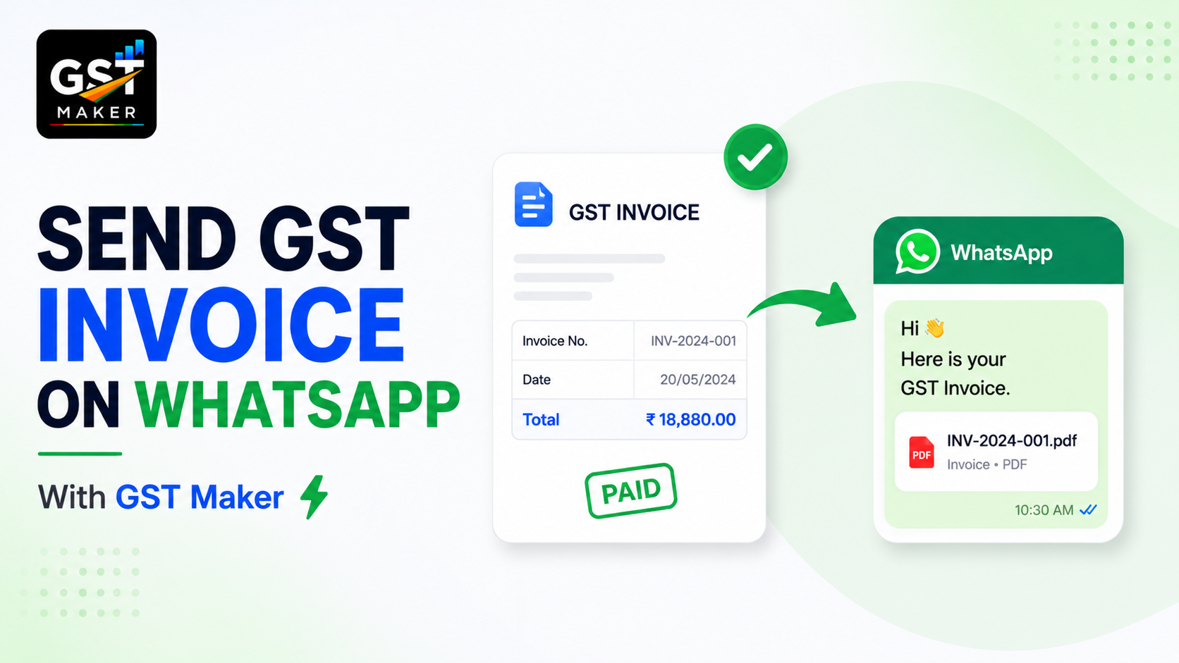 How to Send GST Invoice on WhatsApp in India — The Fast Way With GST Maker