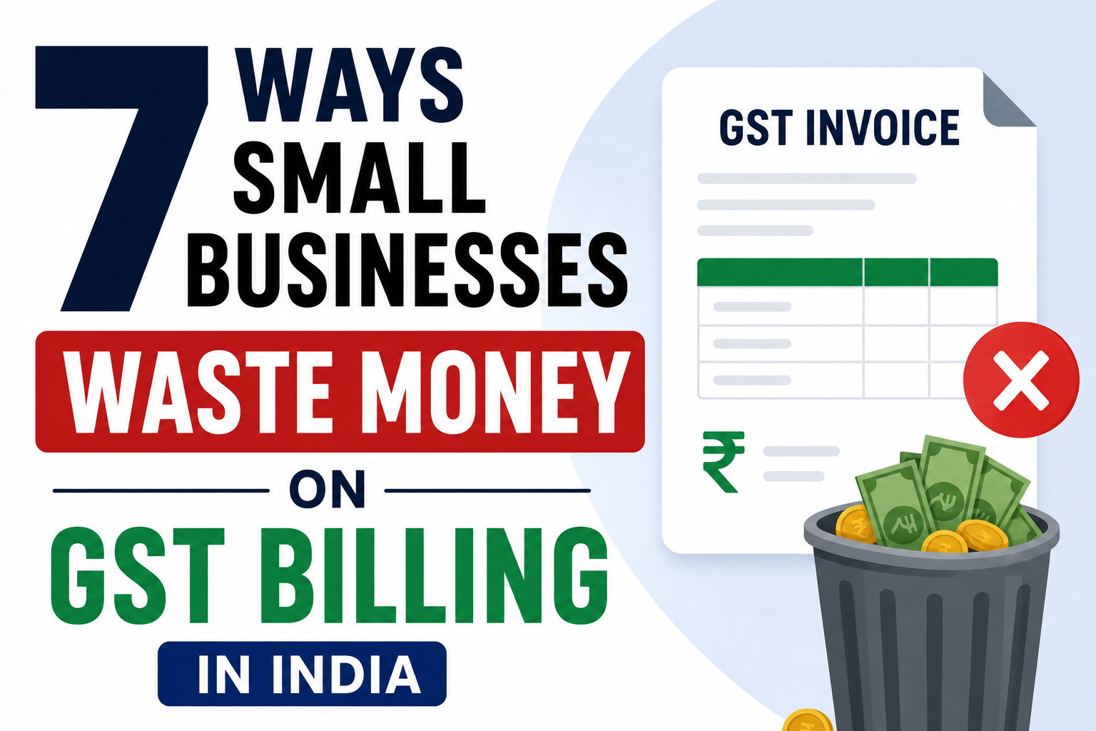 7 Ways Small Businesses in India Are Wasting Money on GST Billing (And How to Stop)
