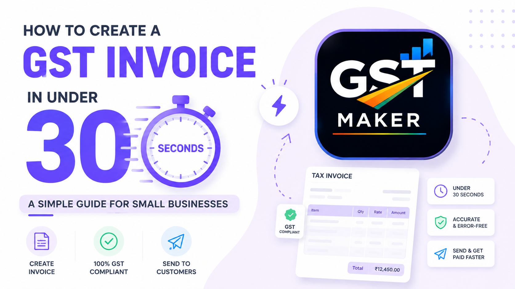 How to Create a GST Invoice in Under 30 Seconds — A Simple Guide for Small Businesses